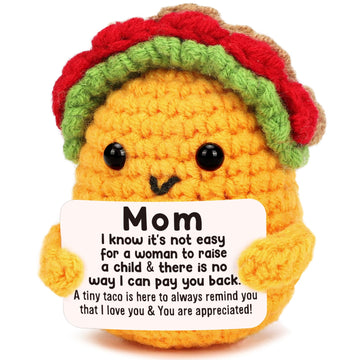 Jettryran Birthday Gift for Mom Christmas Love Mom Gift Ideas from Daughter Son - Handmade Crochet Cute Funny Best New Single Bo