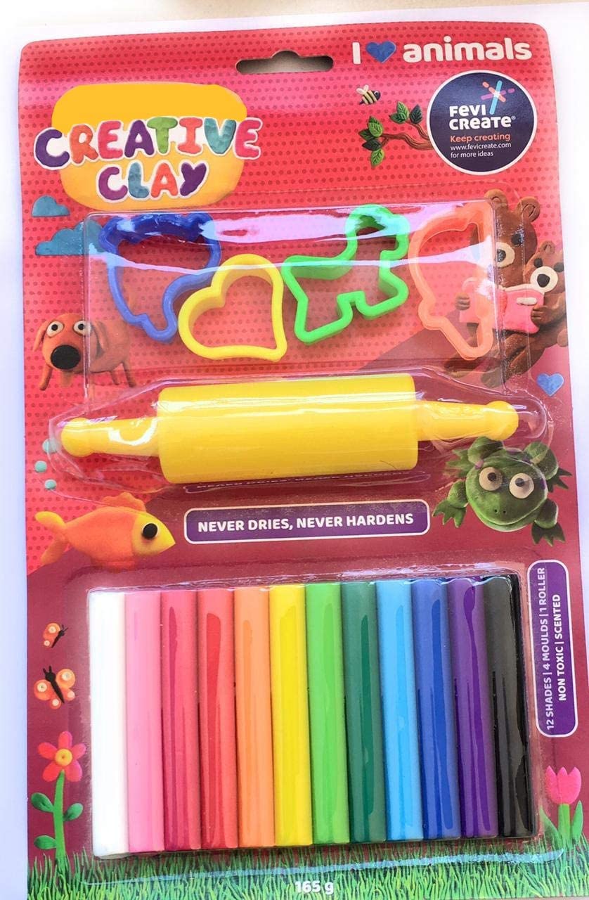 Brijbazaar Playthings Imagi Clay, Turtle & Rabbit Play Clay For Kids (Multicolor)