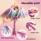QOUXZ Dynamic 3D Printed Dragon Eggs with Dragon Inside,Wings Movable Feathered Wyvern,Full Articulated Crystal Flying Fidget Ar
