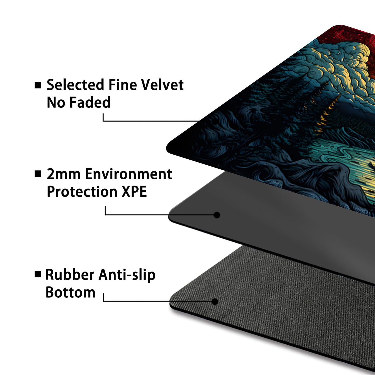 Malqiqi Playmat For Mtg, With Free Storage Bags,Game Mat 24 X 14 Inches, Tcg And Board Game Mat For Cards,Mousepad Desk Mats (Regular,Magic Mat 9)