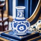 Blue and White Vase Micro Building Blocks Set,Compatible with Lego Flower Set,Arts and Crafts for Adults with Collection Value,