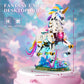 NUTCRACKER Unicorn Building Set - 1492 Pieces, Light-Up Rainbow Model, 12.2"x8.27"x3.94", Ideal Gift for Ages 8+, Style A