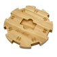 Sutimshe Wooden Hub Centerpiece For Mexican Train Dominoes Game With Felted Bottom (Up To 8 Players) Dominoes Accessories Made Of Superior Pine