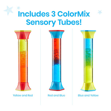 Hand2Mind Colormix Sensory Tubes, Fidget Toys For Kids 3-5, Kids Anxiety Relief, Stress Toys For Kids, Sensory Play Therapy Toys For Counselors, Calm Down Corner Supplies, Calming Corner Classroom