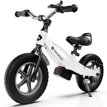 Isinwheel 2-In-1 Electric Bike For Kids Ages 2-6, 150W/250W Electric Balance Bike With Swappable Battery, 12/14 Inch Inflatable 