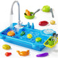 Smartchef Play Sink With Running Water, Kitchen Sink Toys With Electric Faucet, Play Kitchen Accessories, Kids Role Play Dishwas
