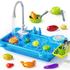 Smartchef Play Sink With Running Water, Kitchen Sink Toys With Electric Faucet, Play Kitchen Accessories, Kids Role Play Dishwas