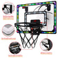 Basketball Hoop Indoor For Kids,Led Light Mini Basketball Hoop With 3 Balls & Electronic Scoreboard,Over The Door Basketball Hoop,Basketball Toys Gift For Kids 3-12 Year Old Boys Girls Teen