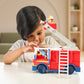 Bluey Firetruck Toy with Exclusive Firefighter Bingo & Bob Bilby Figures, Multicolor, Model 17610, Includes Sticker Sheet