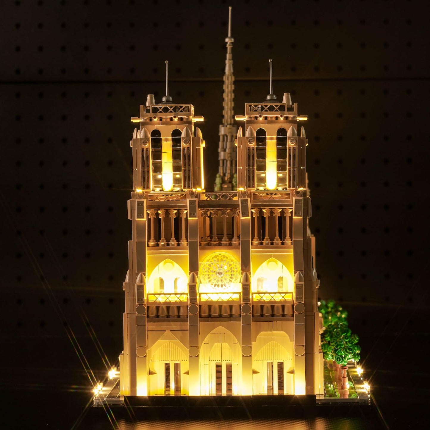 Brickbling Led Lighting Compatible With Lego Architecture Notre-Dame De Paris 21061, Compatible With Lego Notre Dame Cathedral, No Bricks Included (Classic Version Light)