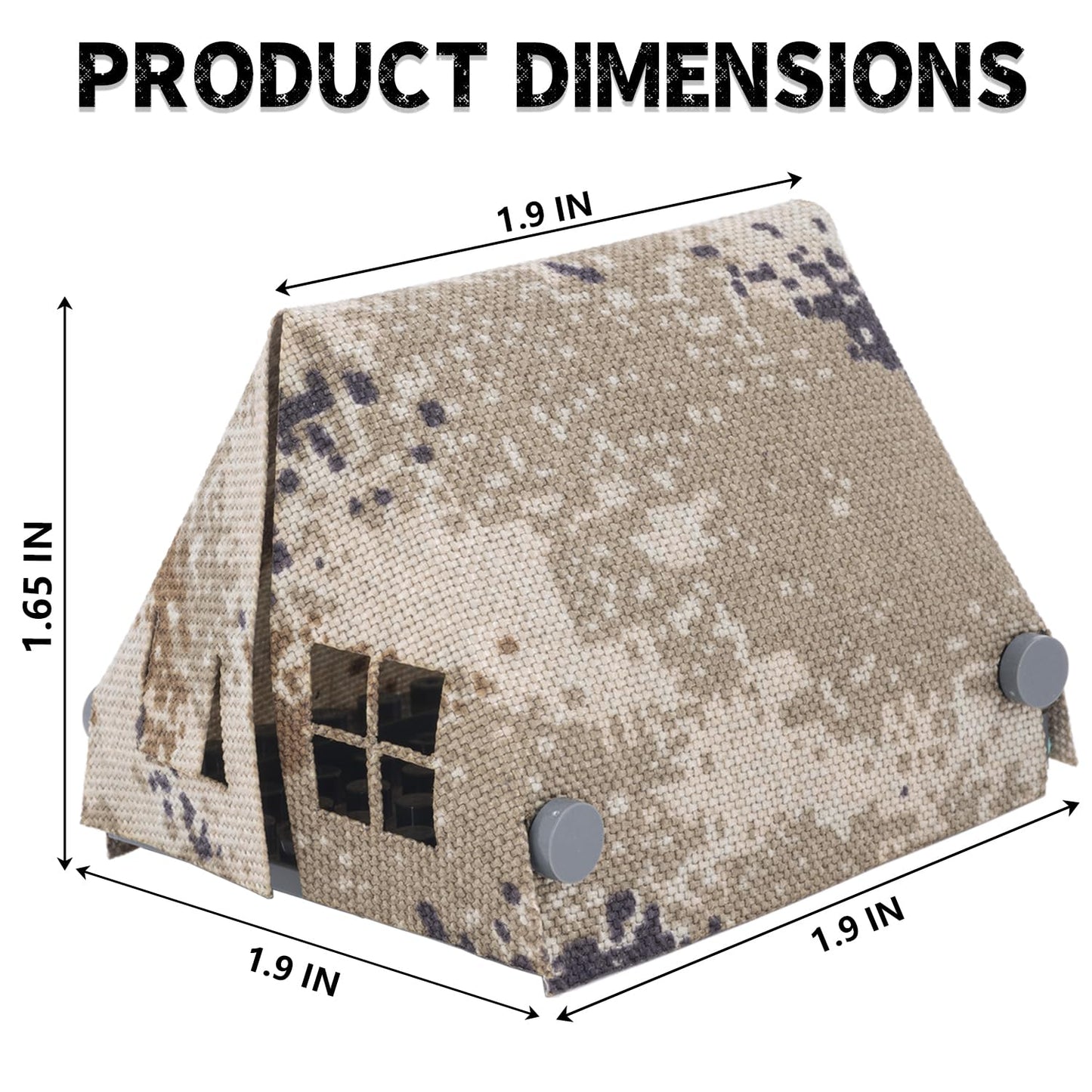 HIMIRICH WW2 Military Tent Building Blocks Model  Military  Toys for Kids 3+ Years  Compatible with Mini Figure Brick Toy(Khaki)