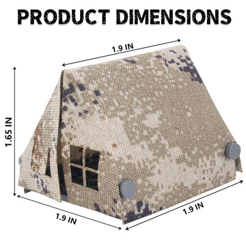 HIMIRICH WW2 Military Tent Building Blocks Model  Military  Toys for Kids 3+ Years  Compatible with Mini Figure Brick Toy(Khaki)
