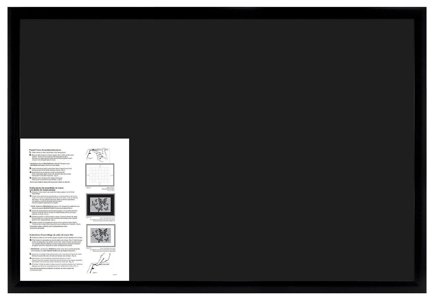Mcs Frame For Puzzles, Black, 20 X 30 In Or Smaller