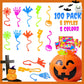 Bulk Halloween Sticky Hands Party Favors for Kids 100 Pcs, Boo Basket Goodie Bag Stuffers for Toddlers, Halloween Treats Non Can