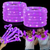 Kannove Glow Party Favors Supplies For Kids, 12 Pcs Purple Light Up Glow Sticks Necklaces Bracelets Accessories For Toddlers, Gl