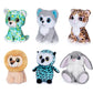 My Oli 5' Plush Toys Set: Stuffed Animals Bundle - Cute Animals Toys Pack Of 6 For Babies & Kids