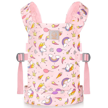 Gagaku Baby Doll Carrier For Kids Stuffed Animal Carrier Reborn Baby Carrier With Adjustable Straps For American Girl Doll Bitty