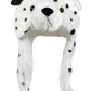 Bioterti Plush Fun Animal Hats -One Size Cap - 100% Polyester With Fleece Lining (Dalmatian)