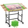 Tranqio 1500 Piece Jigsaw Puzzle Table with Metal Lazy Susan, Rotating Adjustable Height Puzzle Desk with Legs for Adults, 4-Til