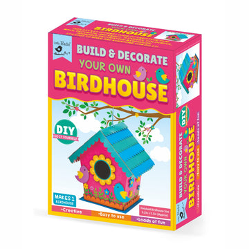 Little Birdie Diy Build & Decorate Your Own Bird House Kit| Art & Craft, Creative, Fun & Activity Diy Learning Kit | Gift For Ki