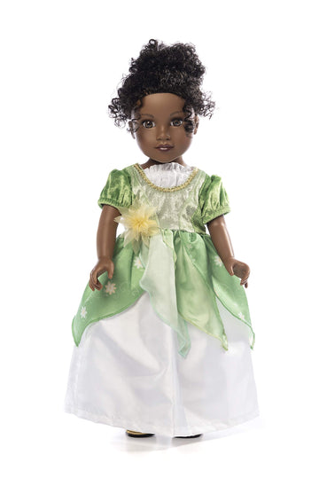 Little Adventures Classic Lily Pad Princess Doll Dress - Doll Not Included - Machine Washable Child Pretend Play And Party Doll Clothes With No Glitter