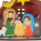 Hirten Wooden Holy Family In Manger Standing Christmas Nativity Figurine, 3 1/2 Inch