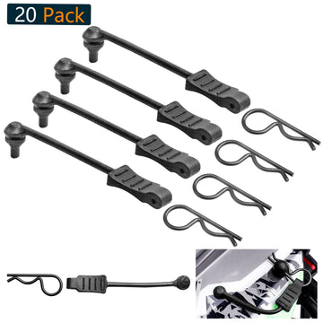 20pcs HobbyPark Universal RC Car Body Clips and Pull Tabs Retainer for 1/10 Traxxas Arrma Axial Losi & All 1/8 Redcat HPI HSP Tr