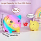 Piggy Bank Girls, Unbreakable Piggy Banks Large Money Coin Bank For Kids With Diy Stickers, For Birthday, Easter, Baby Shower, Rainbow