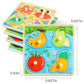 Grinnnie Wooden Toddler Puzzles, 1 2 3 Years Old Learning Montessori Peg Puzzle Toy Set For Toddlers, 4 Pcs Educational Portable Size Travel Knob Puzzle Toys, Gift For 1-3 Boy Girl Birthday Christmas