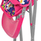 Fash N Kolor - Baby Doll High Chair With Tray, Fits Up To 18 Inch Baby Dolls, Flower Print Toddler Furniture Toy High Chair For Dolls Toys Easy To Fold For Compact Storage