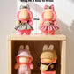 (4-Pack) 17cm Clothes Set  Black Plaid Outfit & Pink Plaid Dress Set with Bow Clip and Metallic Details  Cute Pink Clothing  Knitted Doll Clothes with Hat & Crossbody Bag for 17cm Doll