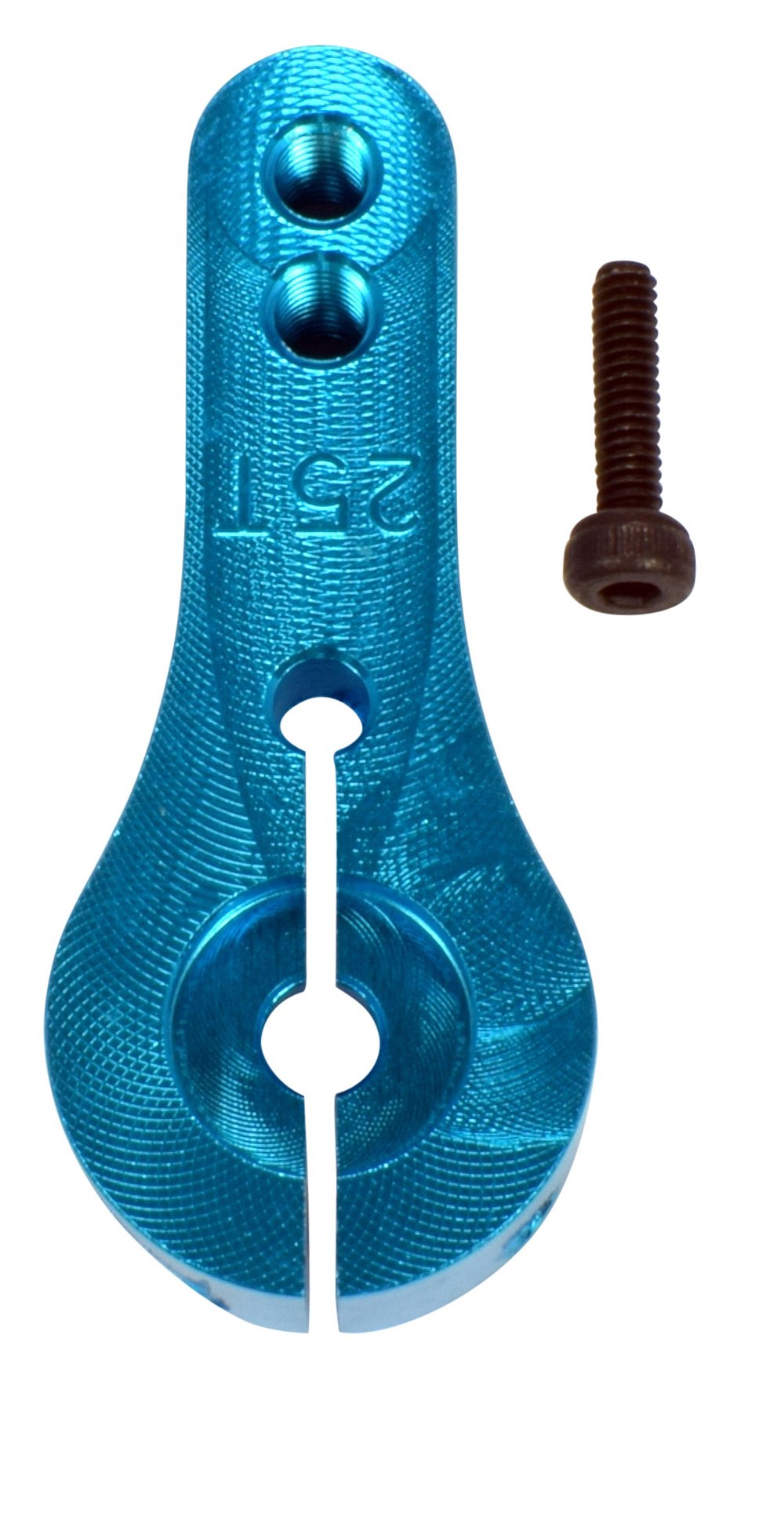 Apex RC Products Blue Aluminum Clamping Servo Horn 25T Futaba/Savox 8003
