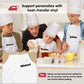 Ecoofor 24 Pieces Kids Aprons and chef hat Set, Kids Aprons with Pocket Children Chef Apron and Hats for Boys Girl's Kitchen Coo