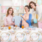3 Pack Gender Reveal Tablecloth,Baby Shower Party Decorations Pink And Blue Gender Reveal Table Cover What Will Baby Be Table De
