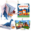 Richgv Baby Books Toys 6-12 Months, 2 Packs Interactive 3D Baby Cloth Books, Newborn Toys Gifts, Touch And Feel Crinkle Books, M