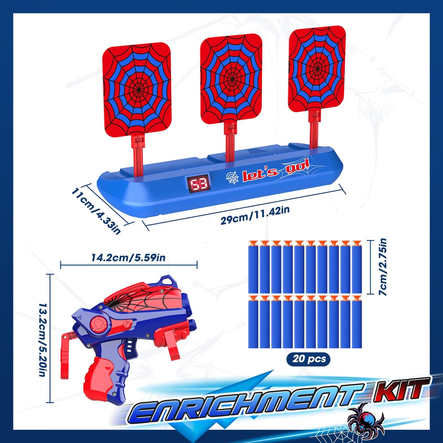 Yeriayha Shooting Toys For 3-12 Year Old Boys With Foam Dart, Shooting Game Toys Gifts For 3 4 5 6 7 8 9 10 11 Years Old Boys Ki