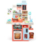 HOLYFUN Kids Kitchen Playset, Kitchen Set for Toddler with Sound and Light, Cooking Stove with Steam, Play Sink and Toy Kitchen