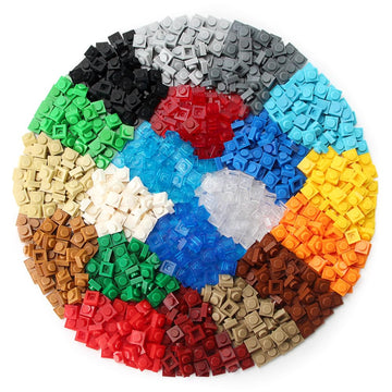 Feleph 1 * 1 Plate (20 Color Mixed, 1000 Pieces)
