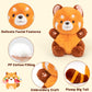 Adorlynetty Red Panda Stuffed Animal Panda Plushie Red Panda Plush Toy Gift For Kids Girlfriend Birthday 9' Panda Plush