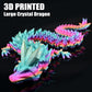 LOCYFENS Large 30'' 3D Printed Dragon, Articulated 3D Dragon Toys, Long Crystal Dragon Rainbow Color Change