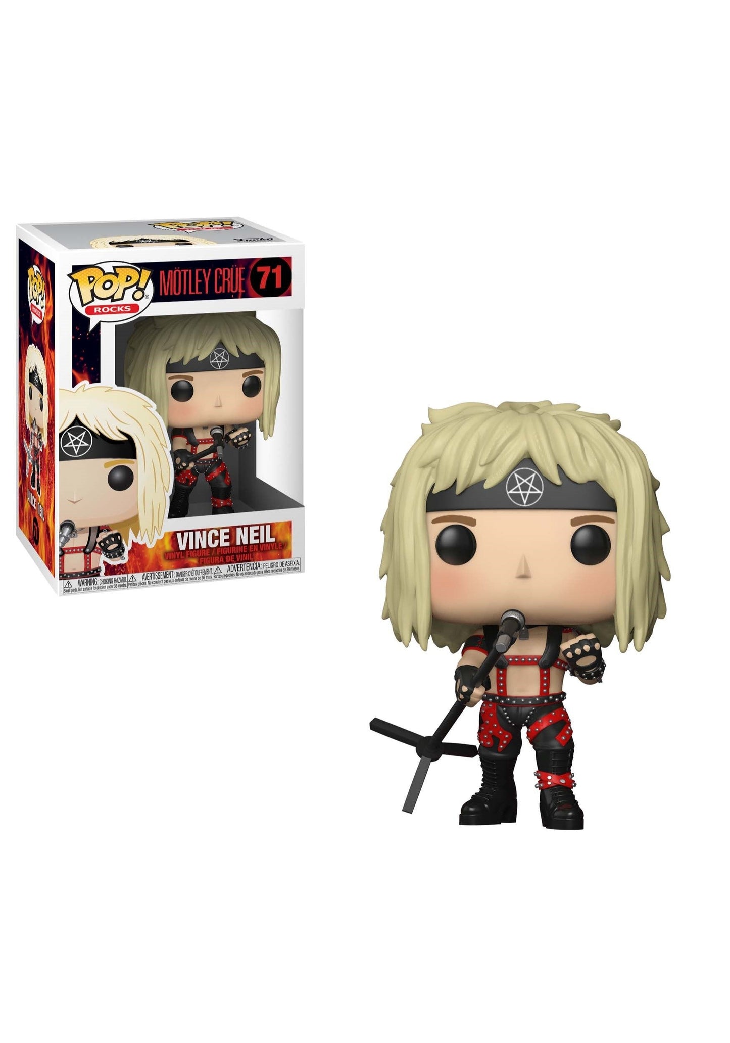 Funko Pop! Rocks: Mötley Crüe Vince Neil Collectible Figure, Multicolor