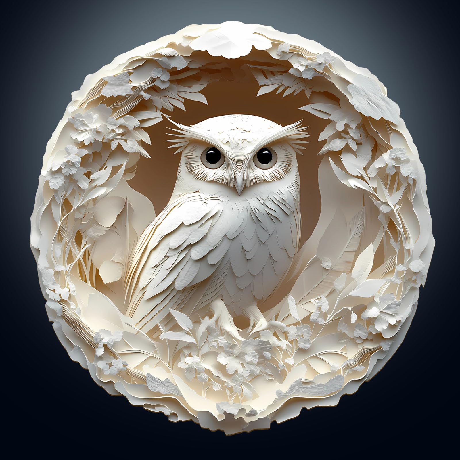 Wooden Puzzles For Adults, Flat Puzzle With 3D Visual Effect, Paper Carved Owl Puzzle, Wooden Jigsaw Puzzles For Adult, Unique S