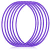 Poen 10 Pcs Exercise Hoop Adjustable Detachable Plastic Toy Hoop Colored Hoop Circles Playground Toys For Gymnastics Games Dog Agility Equipment Party Decor, 28 Inch (Purple)