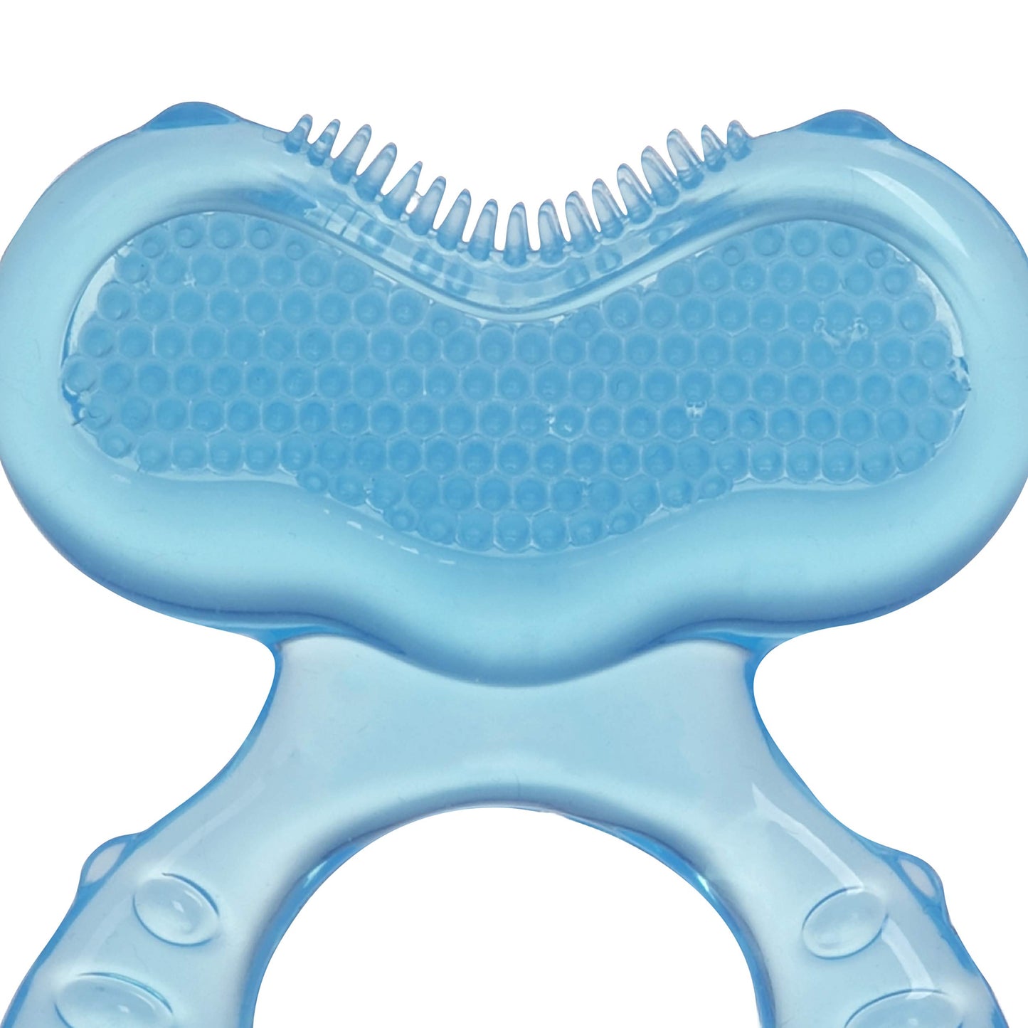 Nuby Silicone Teethe-eez Teether, Blue, 1 Count, Model 92564, Includes Hygienic Case