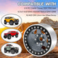OGRC 4PCS rc 1.9 Beadlock Wheels 12 Hex Wheel Hubs for Traxxas TRX4 TRX6 Redcat GEN7 GEN8 Rc4wd D90 Axial SCX10 SCX10 II 90046 S