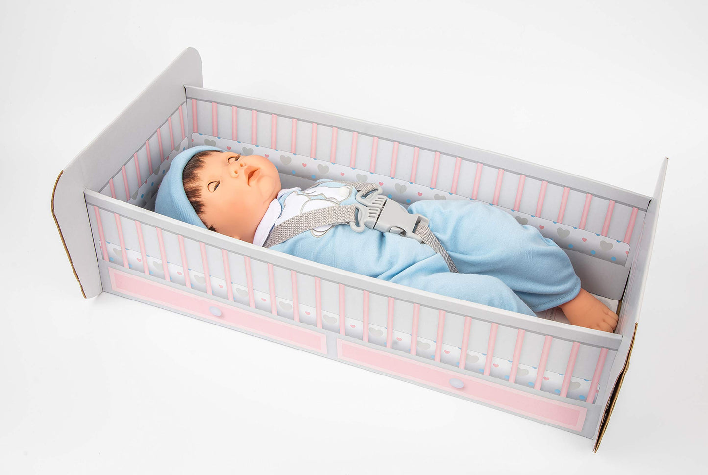 Tiny Treasures Brown Haired Baby (Cot Packaging)