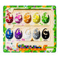 Zhiwuzhu Magnetic Color And Number Maze,Dinosaur Eggs Montessori Toys For 2 3 4 5 Year Old,Counting Matching Learning Toys,Easte