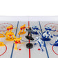 Kaskey Kids Hockey Guys, Blue White vs. Yellow, 27 Pieces in Each Set, Includes 2 Teams, Accessories, and Travel Storage Case, N