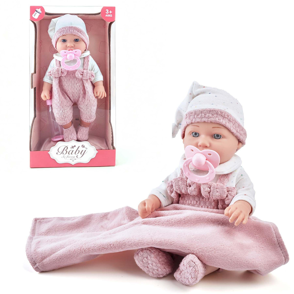 Enjoyin 12 Inch Baby Doll Playset for Toddler Girls 3 Years and Up