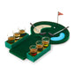 Foster & Rye Mini Golf Shot Game Set - Drinking Game for Adults, Glass/Plastic/Wood, Green, Model 10504, Set of 1, 2+ Players